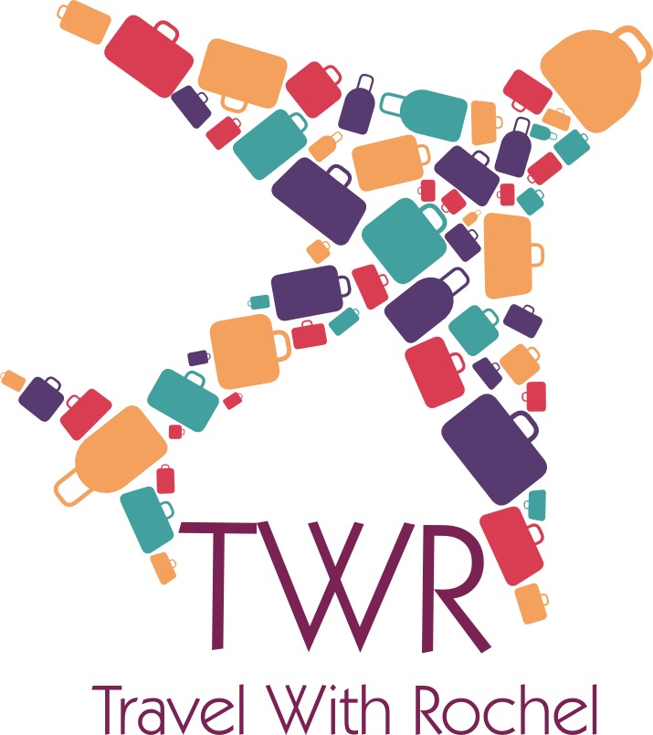 TWR TRAVEL WITH ROCHEL logo